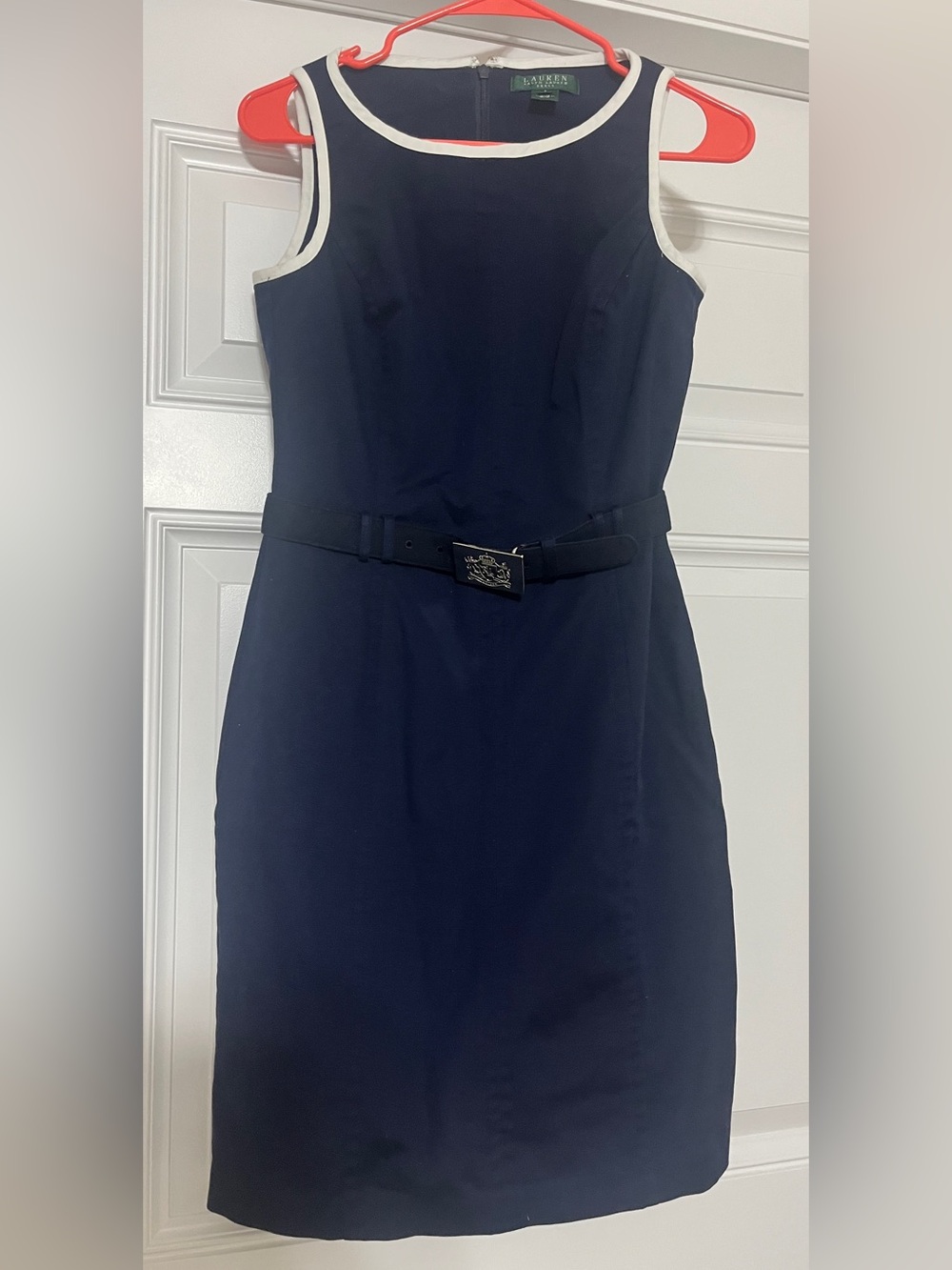 Ralph Lauren Belted Dress in Navy size 2